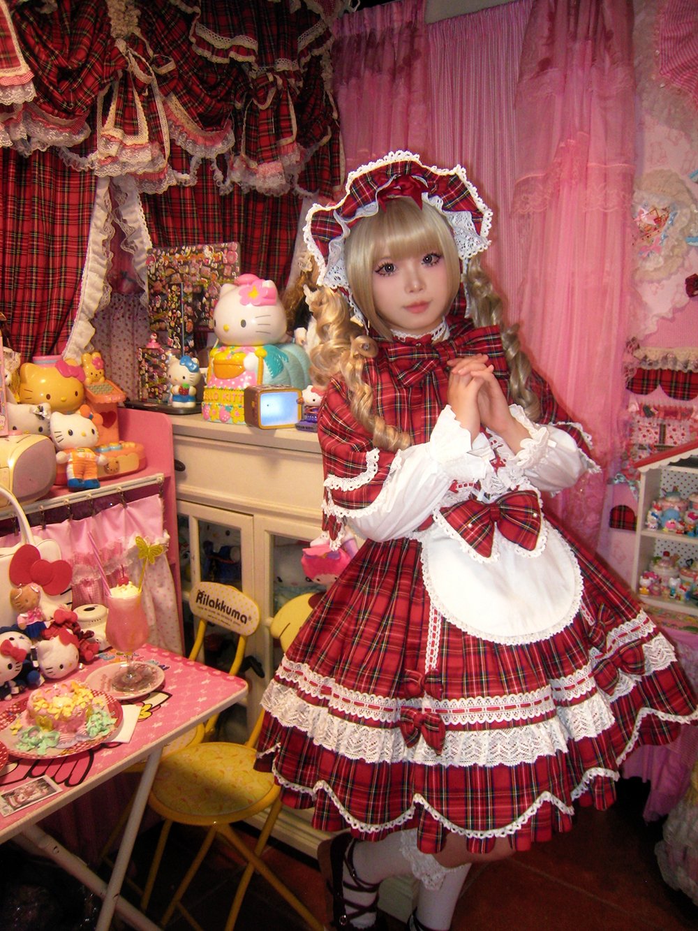 ラパフェ うさちゃす シュシュ ネックストラップ 姫ロリ うさネコちゃん クリップロゼット【5月末より随時発送】 - Royal