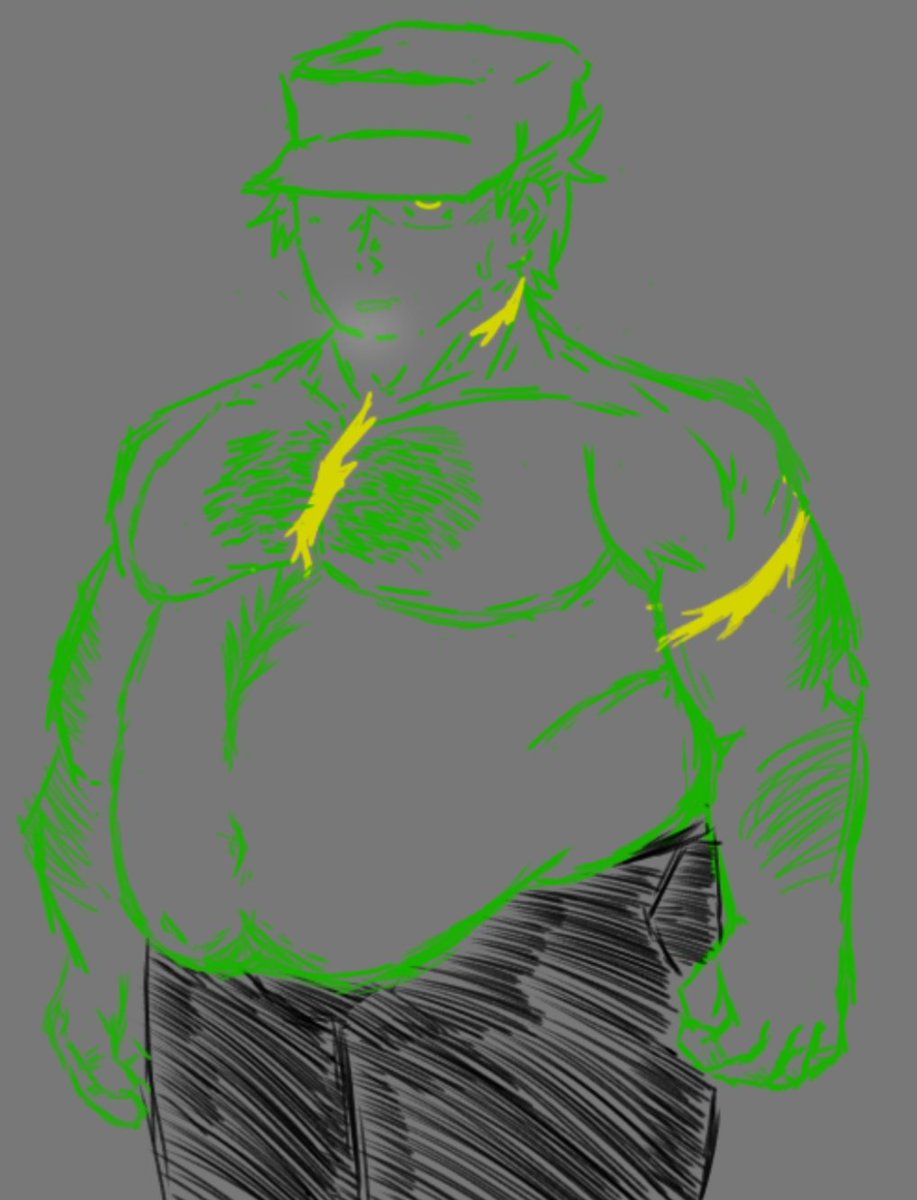 RandomU77773935's tweet photo. Not really used to draw bigger/fat men but eh, worth the shot https://t.co/byl9fVbgqO