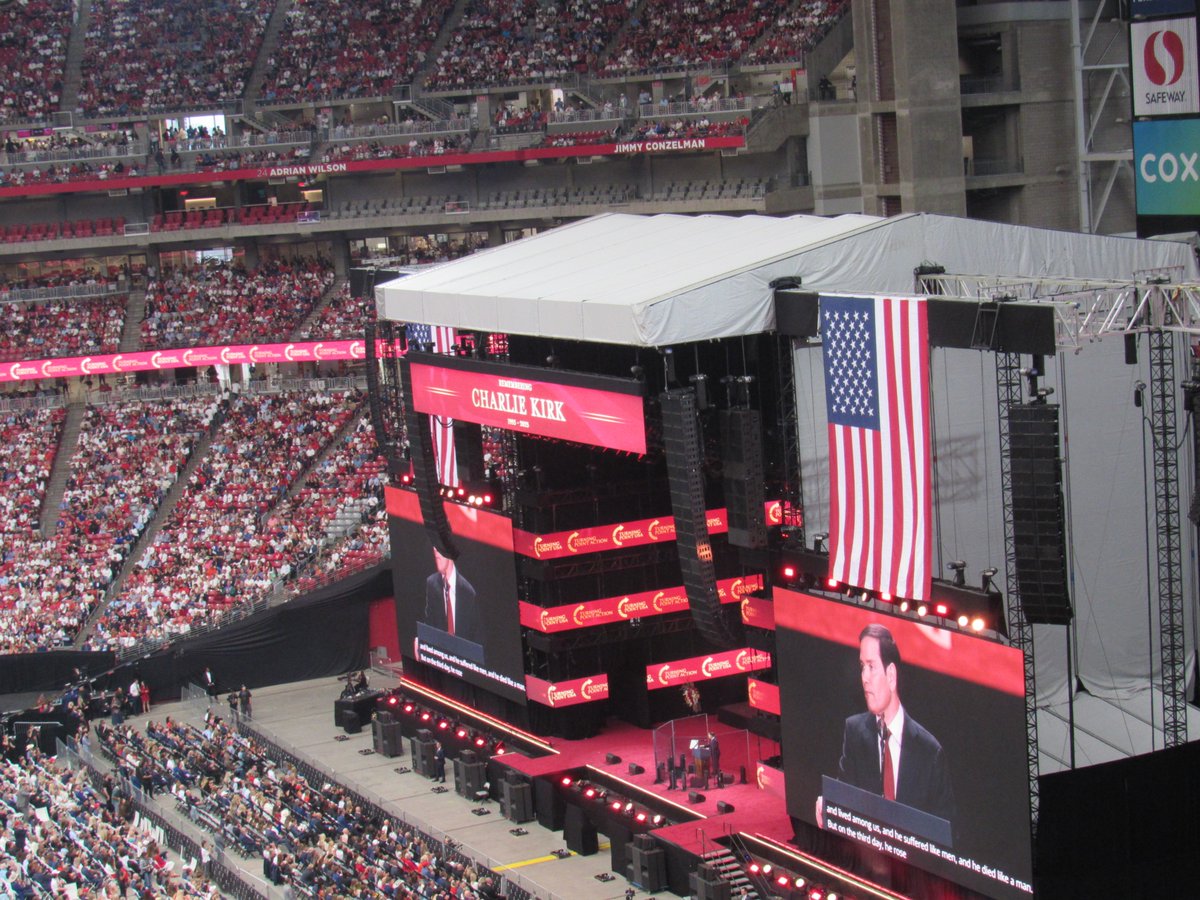 ObeyGodoverman's tweet photo. I was blessed &amp; honored to have attended Charlie Kirk’s Memorial Service. God was glorified. https://t.co/R3GKOlQmcV