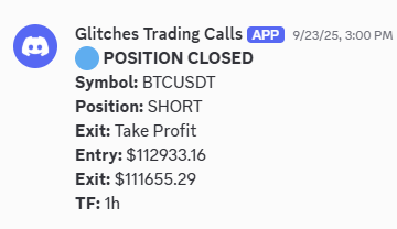theglitchkins's tweet photo. Your favorite “chart influencer” told you to long while the market was dumping. 📉

Glitchkins said short — and the receipts prove it:
🔻 ADAUSDT short → $0.8814 → $0.8222 ✅ Profit
🔻 BTCUSDT short → $112,933 → $111,655 ✅ Profit
🔻 SUIUSDT short → $3.3731 → $3.2765 ✅ Profit
🔻 AVAXUSDT short → $33.55 → $32.70 ✅ Profit

Receipts don’t lie. We’re still printing shorts. ⚡
#Glitchkins #CryptoTrading #Alpha