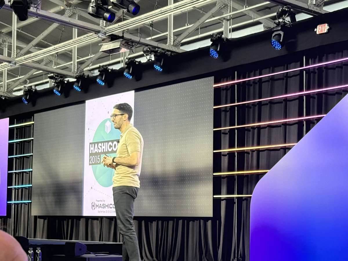 Today @Hashiconf keynote celebrates its 10th year! <a href="/armon/">Armon Dadgar</a> describes how their view of the world has been supporting hybrid infrastructure, #ILM operationalizing what's needed for building applications, and support #AI adoption. Exciting as this helps w/ #cybersecurity!
#devsecops