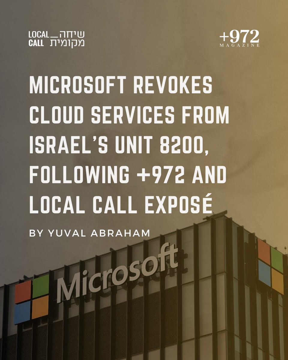 In January, an investigation by +972, Local Call, and the Guardian revealed that Microsoft “has a footprint in all major military infrastructures in Israel,” with dozens of Israeli army units — including in the air, ground, and naval forces — relying on Microsoft’s cloud services