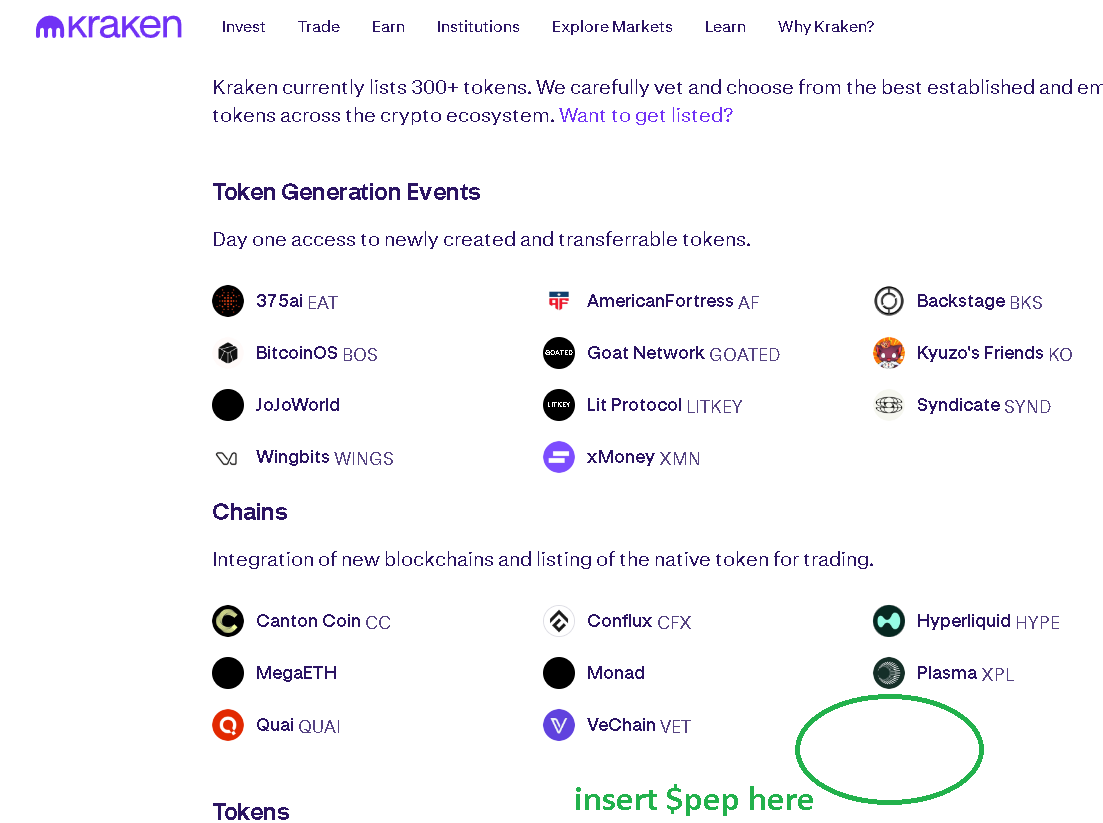 <a href="/arjunsethi/">Arjun Sethi</a> <a href="/krakenfx/">Kraken</a> my dear arjun, add $PEP kraken.com/listings
<a href="/PepecoinNetwork/">Pepecoin</a> i will not ask anymore when i see pep logo there