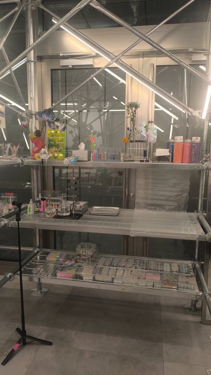 会社のビルになんかファビュラスなお花屋さんできてた
お店の人に色々聞いてみたら、お花をラメとかでデコレーションできるとのこと