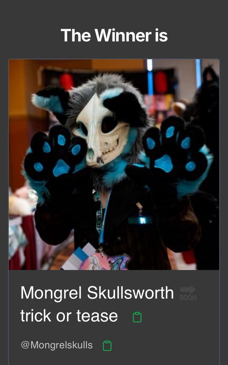 The winner of our Jet tag giveaway is <a href="/Mongrelskulls/">Mongrel Skullsworth 🔜 trick or tease</a> ✨🥳

Our next giveaway will be announced soon!