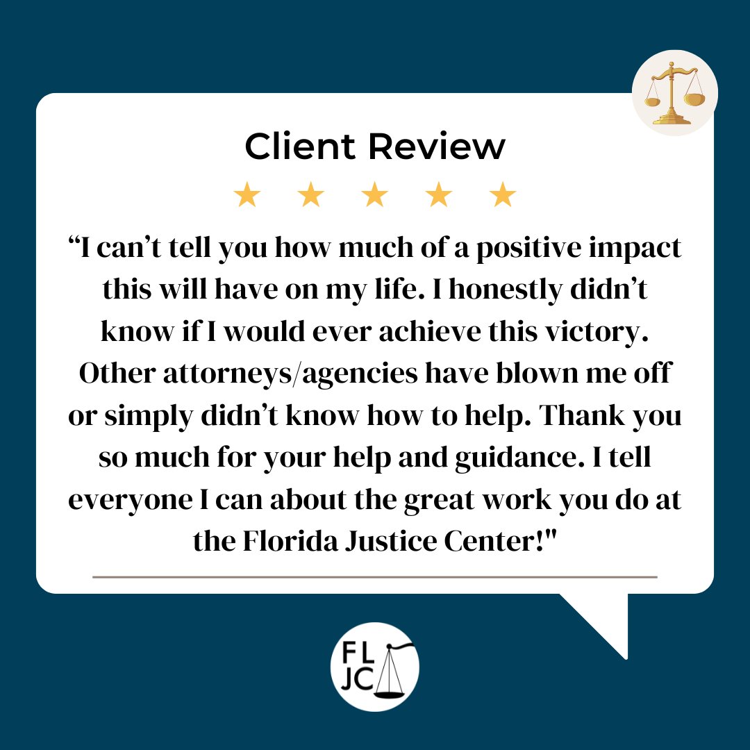 We love hearing from the people we serve. Thank you for trusting us.
Every message we receive motivates us to reach more people, break down legal barriers, and continue fighting for justice across the state.