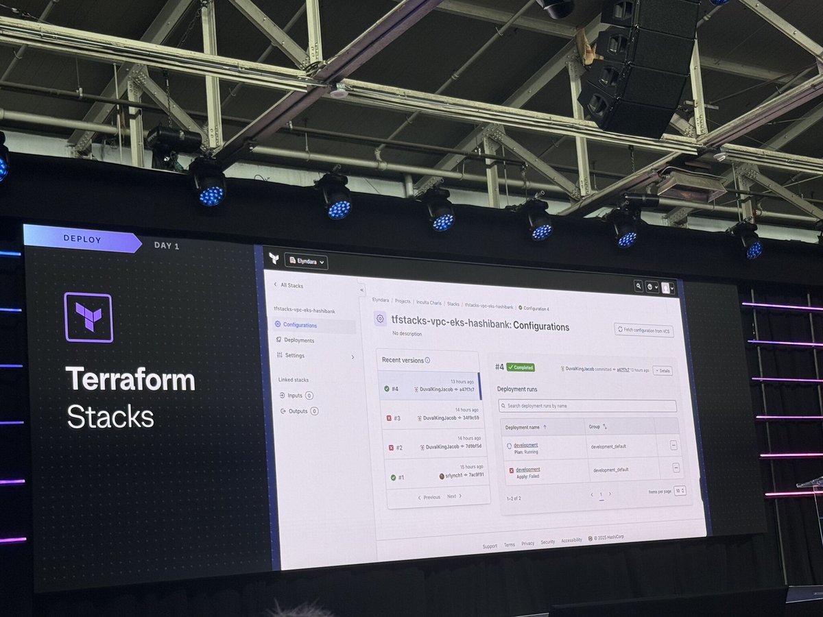 New <a href="/HashiCorp/">HashiCorp</a> #ILM enhancements will help #security: HCP #Terraform Stacks GA scales configuration management, and betas for Terraform Search and Terraform Actions trigger actions with resources at various points in the development lifecycle. #appsec #devsecops <a href="/HashiConf/">HashiConf</a> #cyber