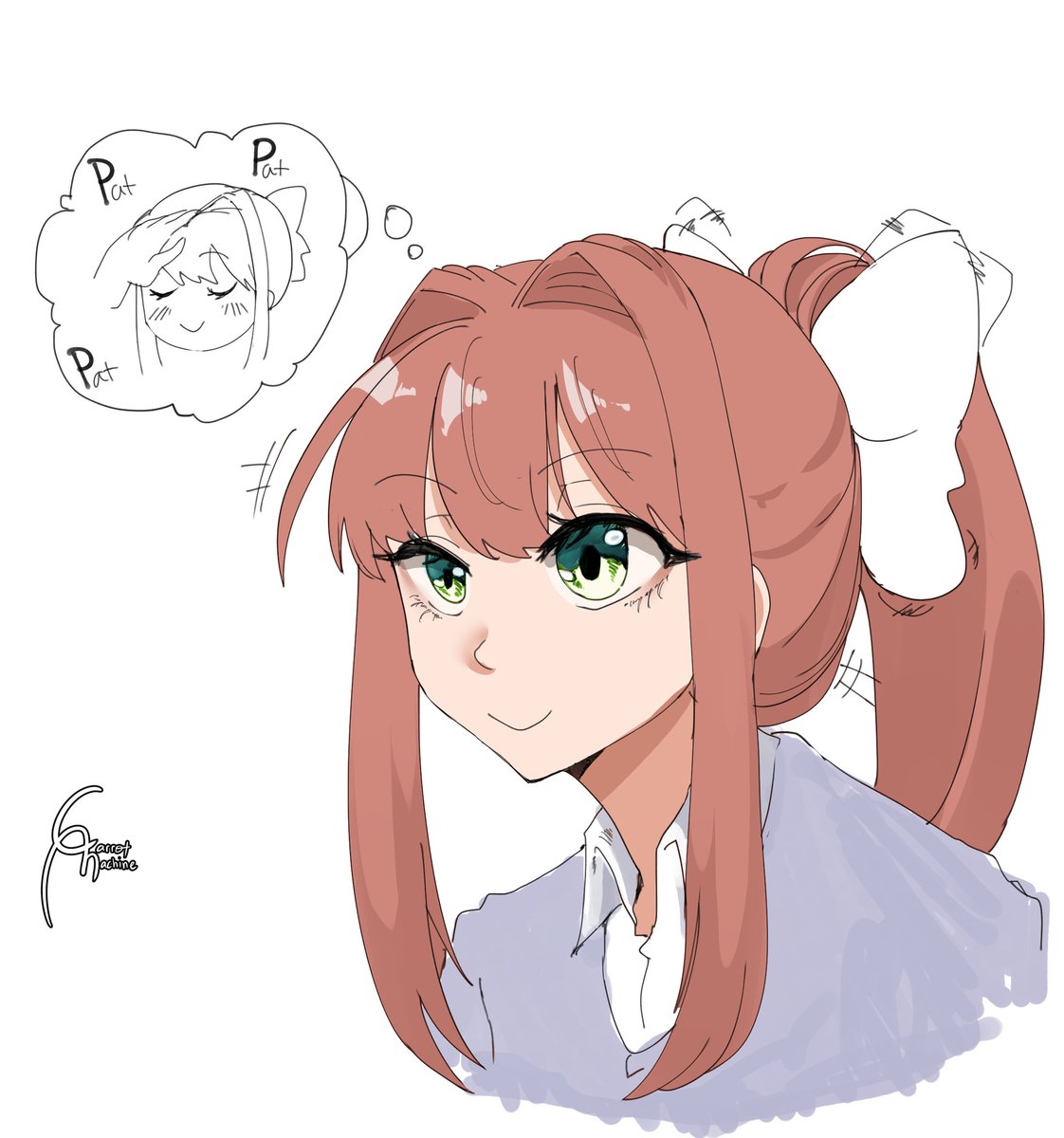 Monika Month
Day 24
she is expecting something
#DDLC #DokiDokiLiteratureClub