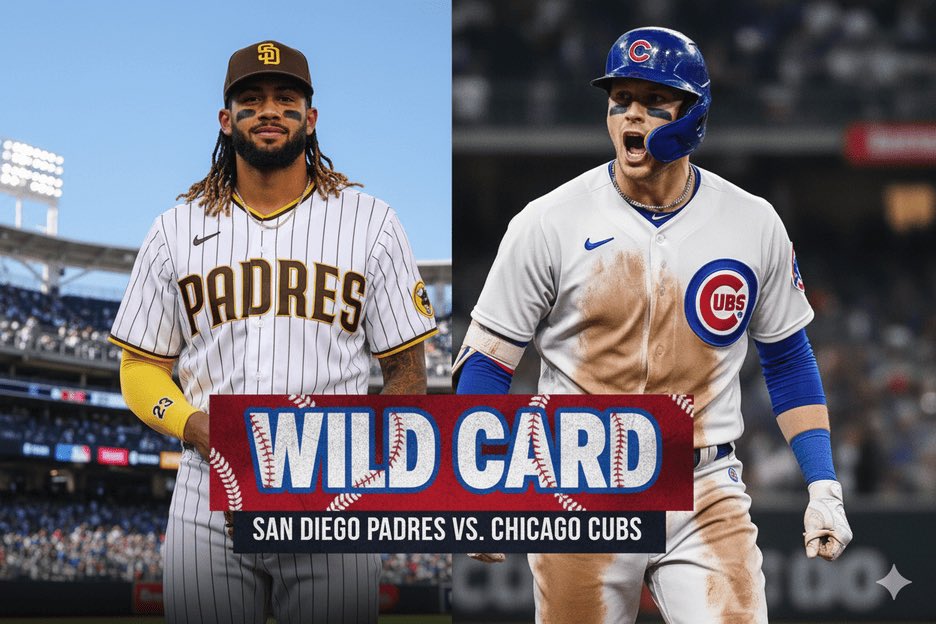 Padres se enfrentarán a los Cubs en la Serie del Comodín, reedición del duelo de 1984. <a href="/Padres/">San Diego Padres</a> vs <a href="/Cubs/">Chicago Cubs</a> #MLB #WildCard 

Nota 📝: copadoje.com/padres-se-enfr…