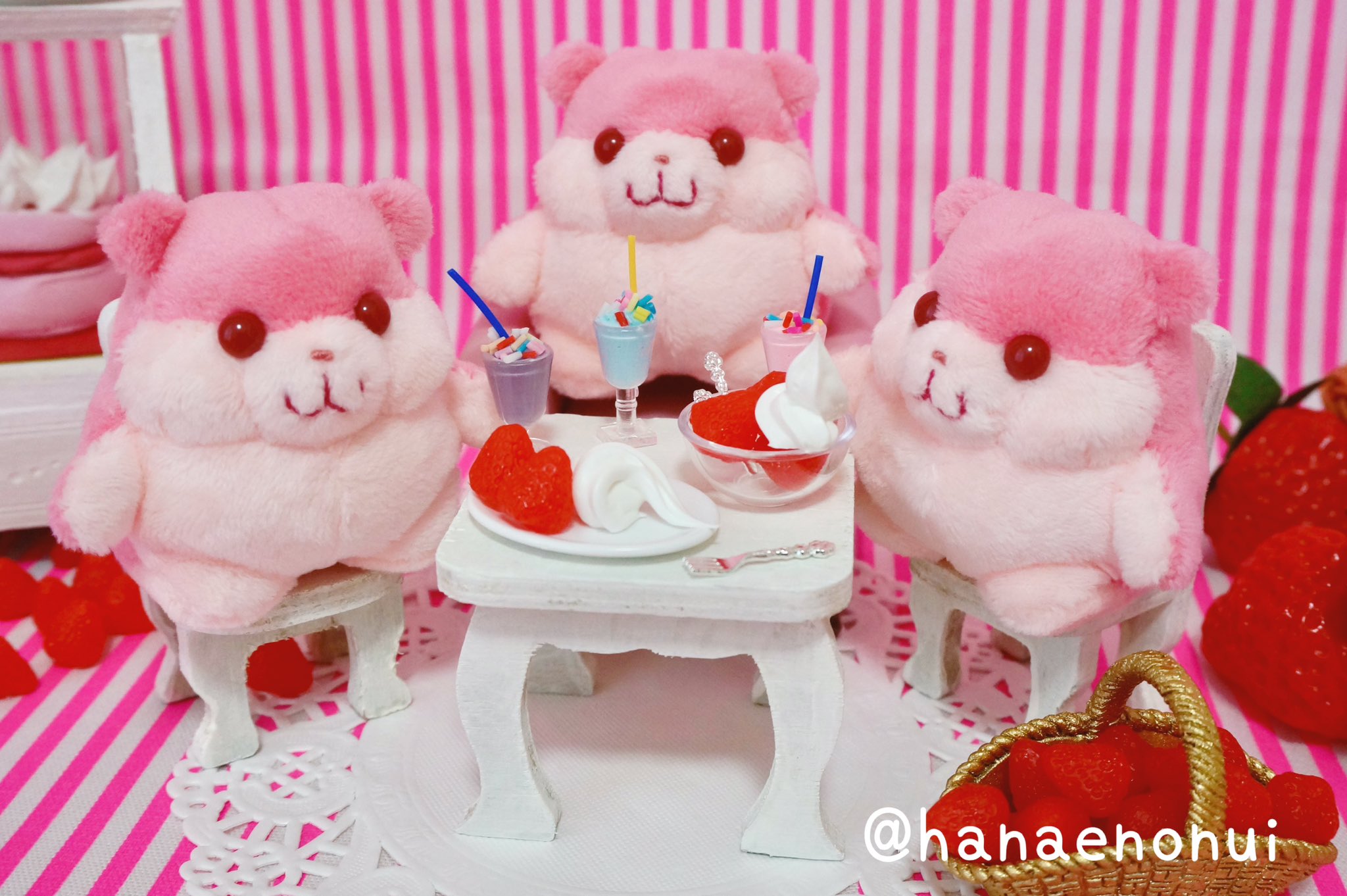 希少★レア物★ ハムマロ ＆ ハムリン 特大サイズ ぬいぐるみ ハム麻呂 いちご 希少】 ハムマロ ＆ ハムリン 特大サイズぬいぐるみ ハム麻呂