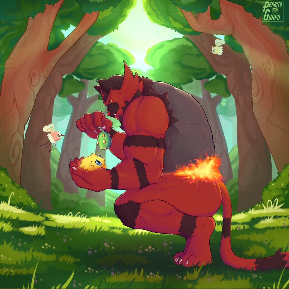 A friendly cat 🔥🥀 
#pokemon #furry