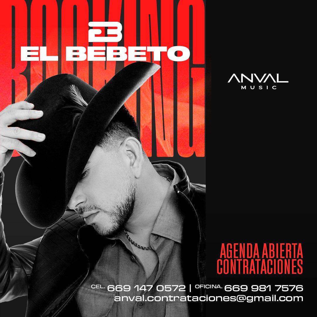 Entre acordes y emociones, se abre un nuevo capítulo 🙌🎶.
El Bebeto🎤 abre su agenda para contrataciones.

#elbebeto #anvalmusic #anval
