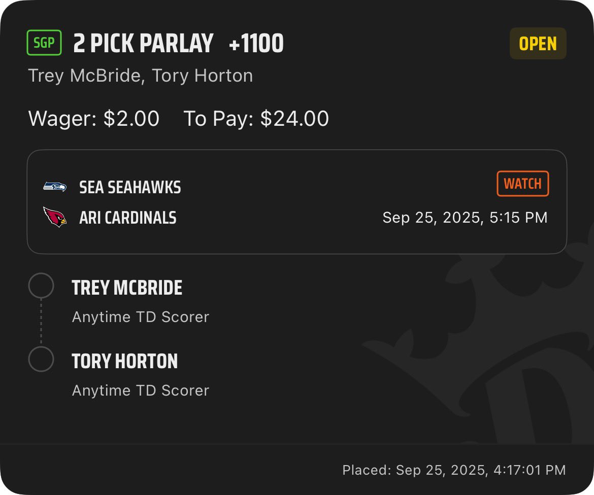 May I present to you, the CSU legends parlay
