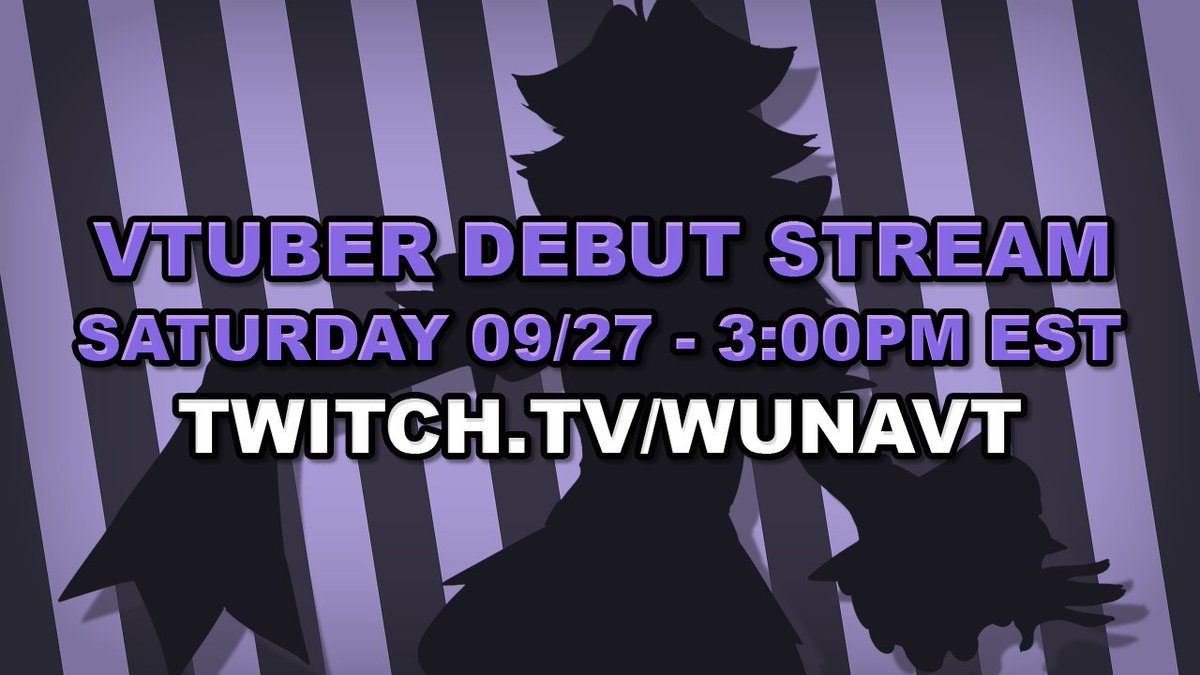 WunaVT's tweet image. 🚨HUGE ANNOUNCEMENT🚨

This SATURDAY (09/27), I will be unveiling my lovely new rebrand and Vtuber design...and from there, I will be BACK to streaming regularly and posting videos.

See you soon...🃏

twitch.tv/wunavt