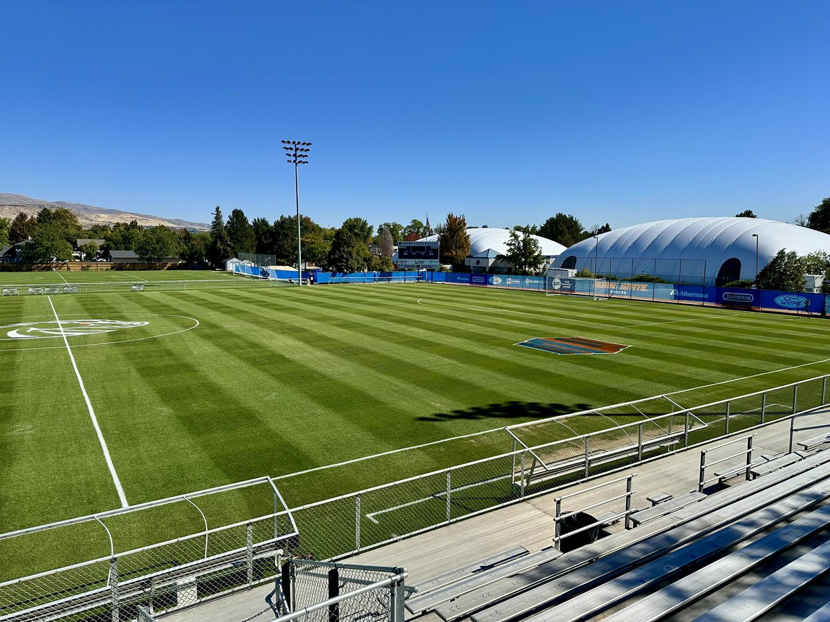 Match Pitch is ready for conference play. <a href="/BroncoSportsSOC/">Boise State Soccer</a> <a href="/BroncoSports/">Boise State Broncos</a> 
#BleedBlue