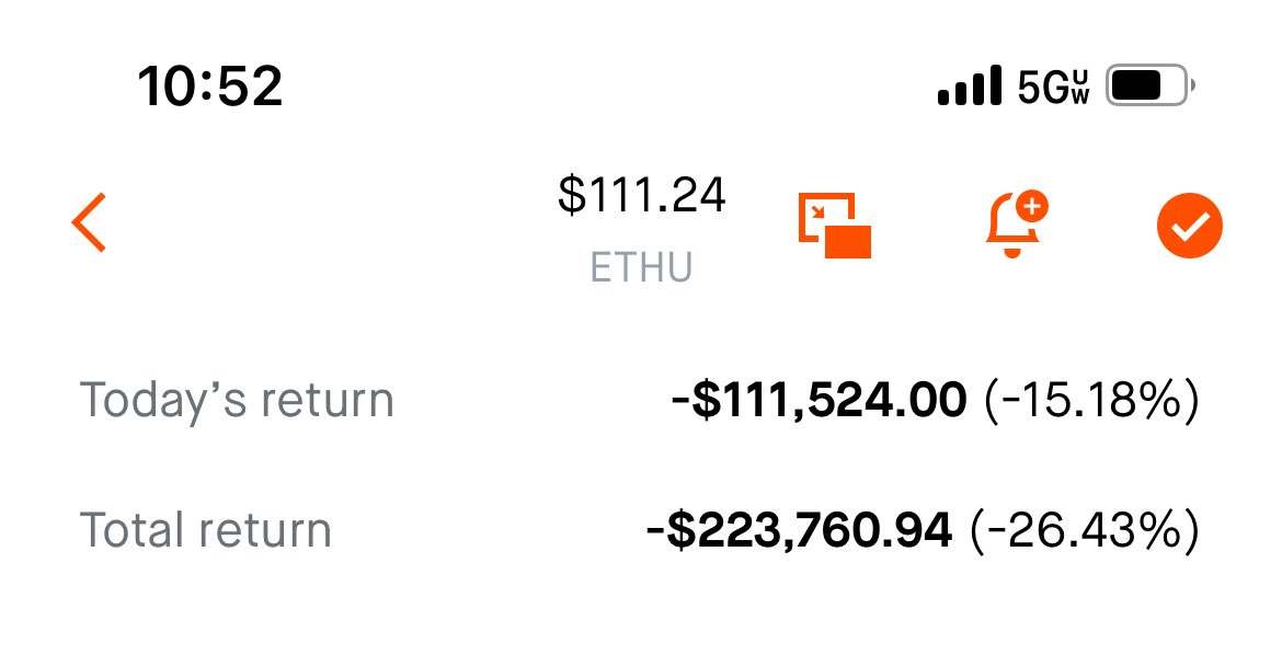 KinggTrades's tweet image. Yo am I cooked? Down another 6 figures on this stock again today 💀
