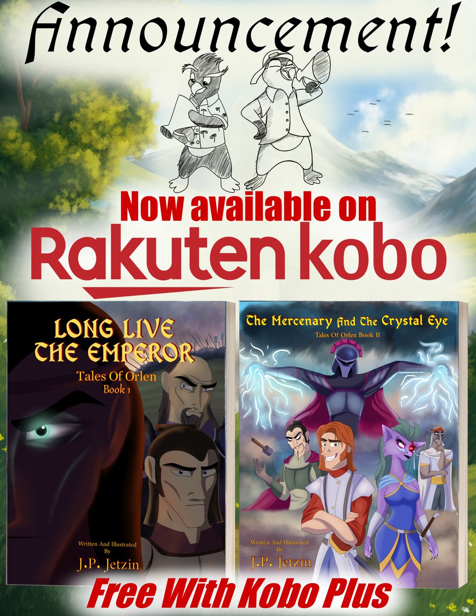 JetzinBros's tweet image. The Tales Of Orlen literary graphic novels are now available in E-Book format on @kobo for purchase and free with Kobo plus! Link below.

Kobo link &amp;gt;kobo.com/us/en/series/t…

Website link&amp;gt;jetzinbrothersstudios.earth/tales-of-orlen…

Jaron~
#kobo #ebookpromo #graphicnovel