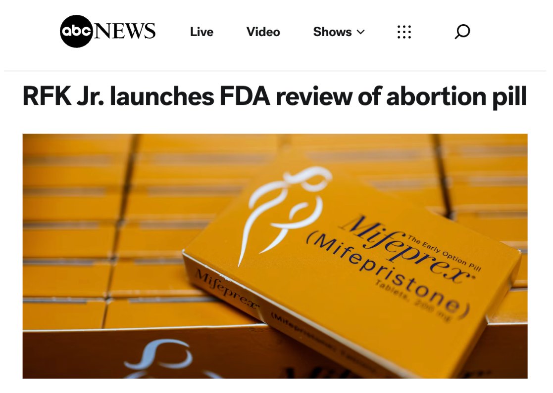 SenatorBaldwin's tweet image. RFK, Jr. thinks he knows better than women and their doctors when it comes to their own reproductive health care. He doesn’t.
Mifepristone is safe and effective. This is yet another attempt by Donald Trump to control women’s rights and freedoms, and it needs to stop.