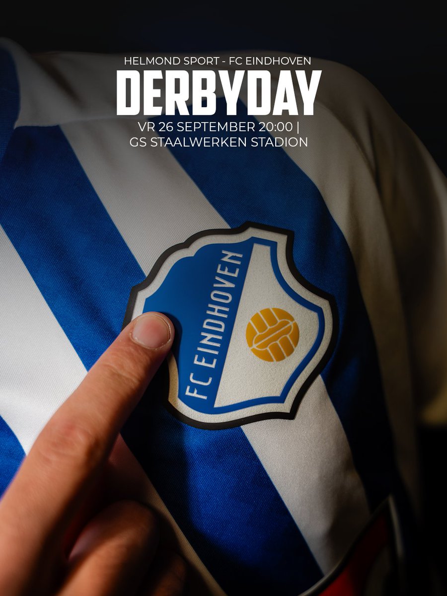 𝗗𝗘𝗥𝗕𝗬𝗗𝗔𝗬 ⚔️🙌

Een hele belangrijke! ⚔️💙🤍

#FCEindhoven #helFCE #DerbyDay