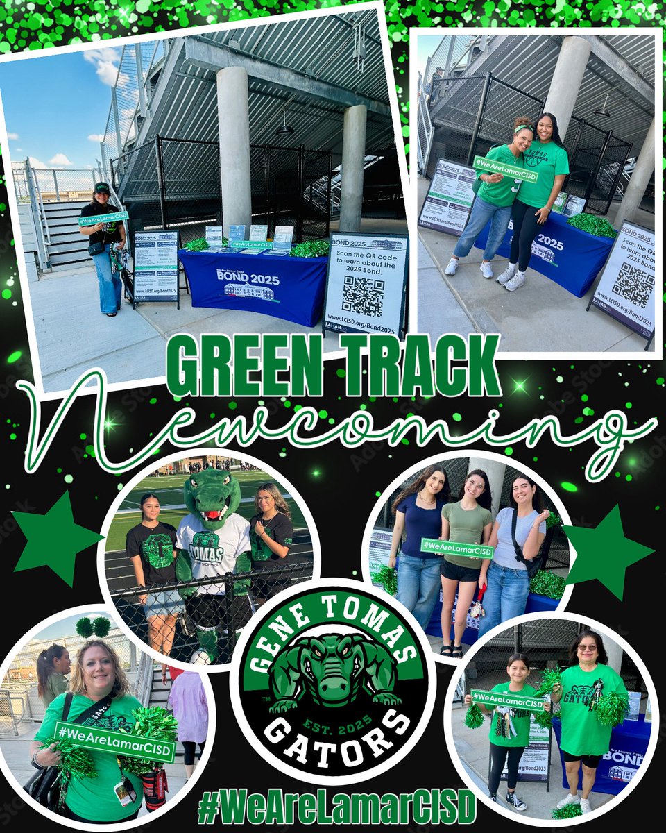 lcisdCommRel's tweet image. Happy Newcoming, Tomas HS! Glad we could join you guys for the festivities! #WeAreLamarCISD 💚🏈🐊