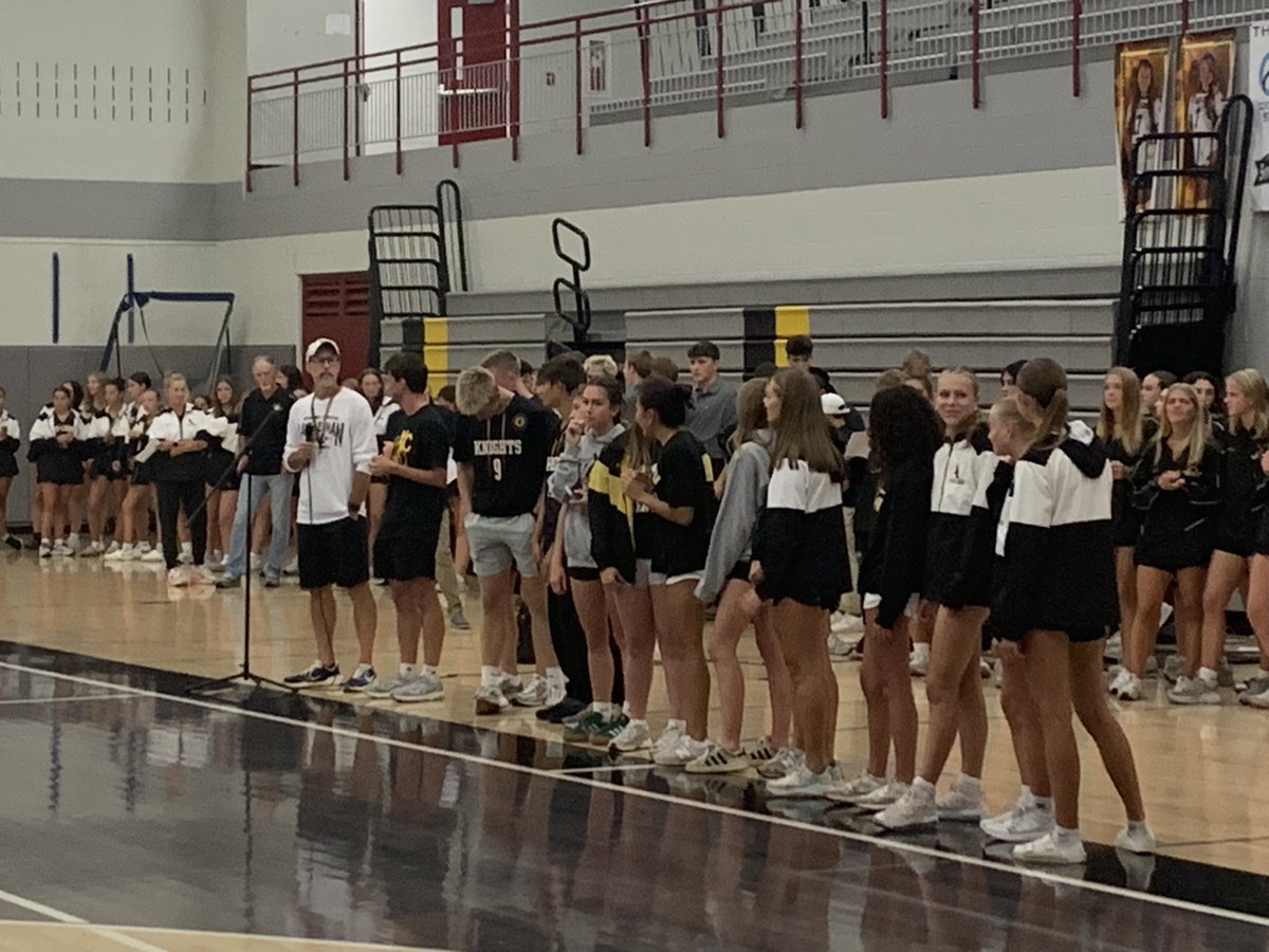 The Fall Sports Community Pep-Rally was so awesome! Outstanding way to recognize our student athletes! You can bet we are now going to figure something out and start doing something AMAZING like this for our Winter Athletes! #Knight_Vision4