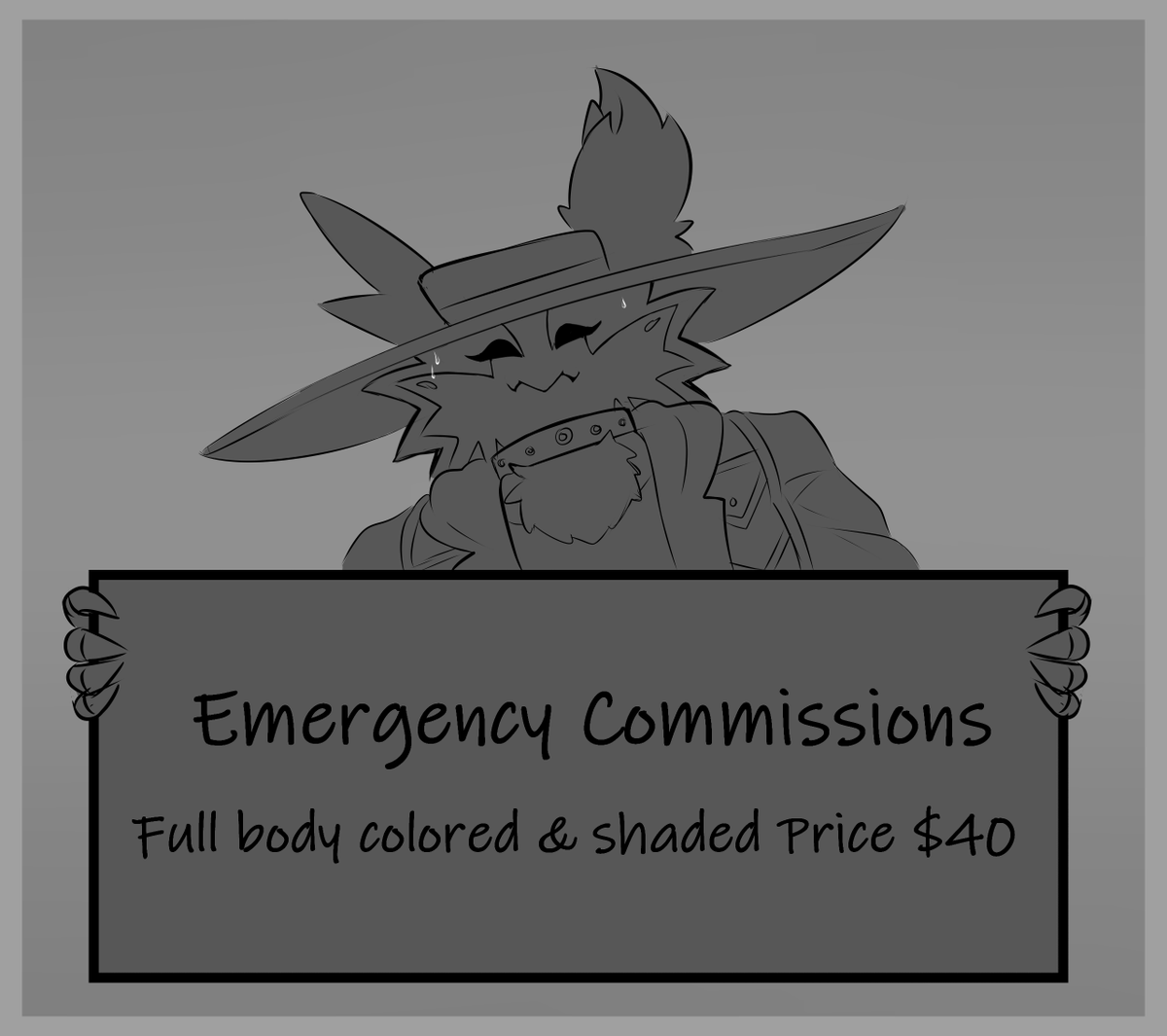I’m opening emergency commission slots, something came up, so if you're interested, Dm me