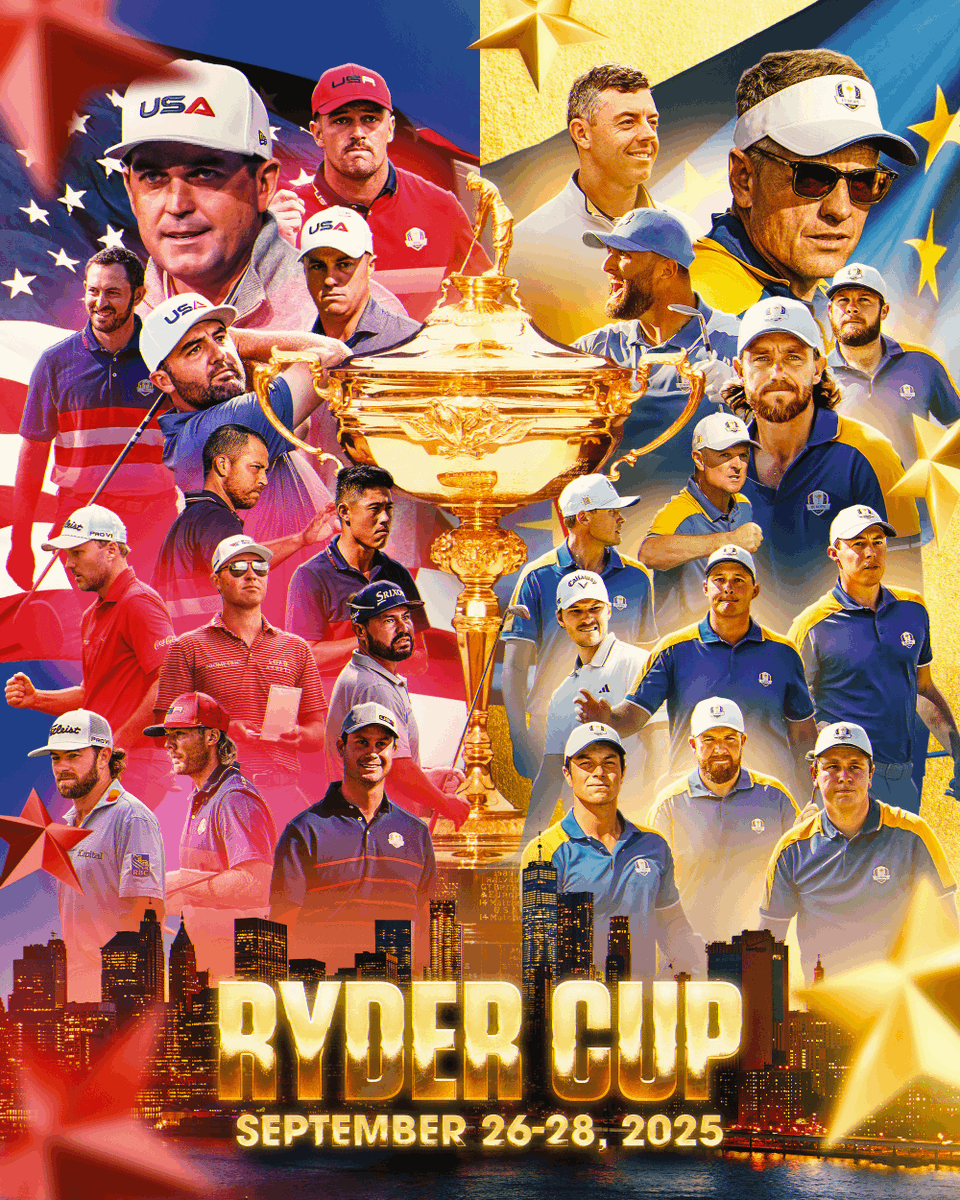 START SPREADING THE NEWS. 🇺🇸🏆🇪🇺

The Ryder Cup at Bethpage Black is HERE.