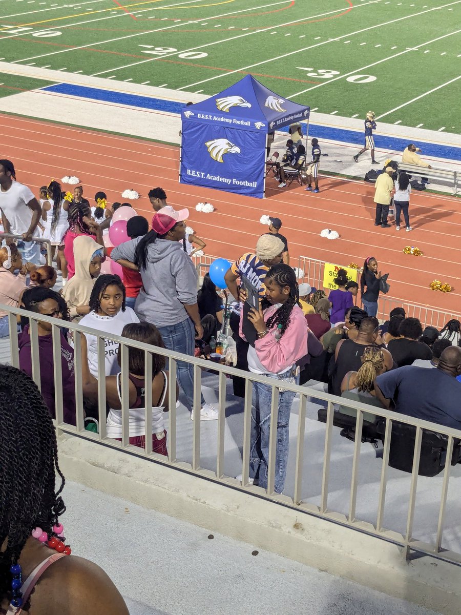 Good seeing our <a href="/aps_cskywla/">Coretta Scott King Young Womens Leadership Academy</a> media team doing interviews during homecoming #LadyEaglesLeads