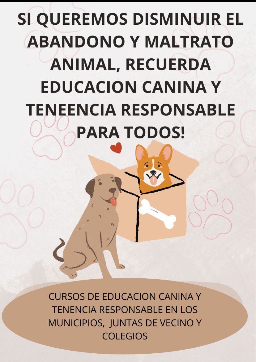 Lo diremos todas las semanas,si queremos disminuir el abandono y maltrato animal,se necesita educar a la gente! Hay un grado de ignorancia con respecto a los perritos gigante ..me imagino que con suerte uno o dos municipios estarán dictando cursos de educación canina!RT🥹