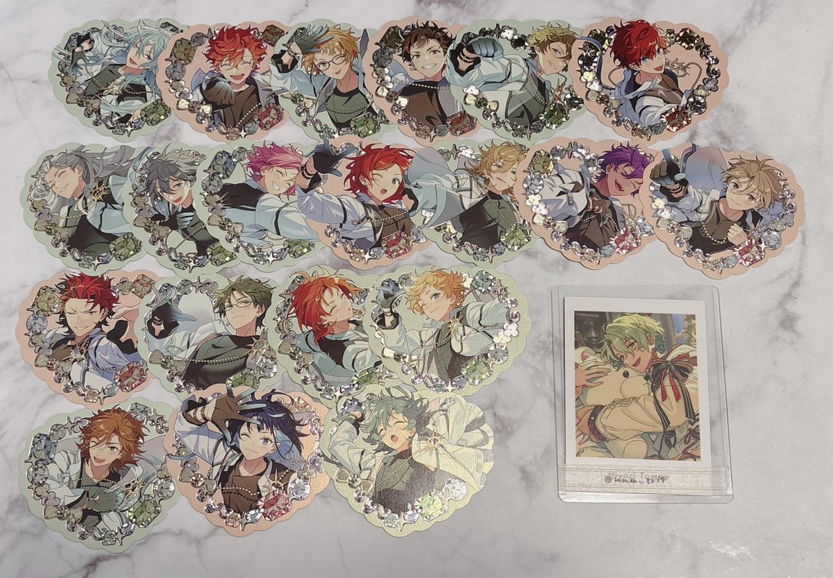 【交換】あんスタ プチプリ FLARE/STORM

譲：渉、スバル、真、鉄虎、翠、一彩、凪砂、ニキ、こはく、ひなた、薫、アドニス、友也、紅郎、敬人、レオ、宙、斑、エス、ライカ

求：日和>司

郵送可能です。
検索からでもお気軽にお声掛けください。