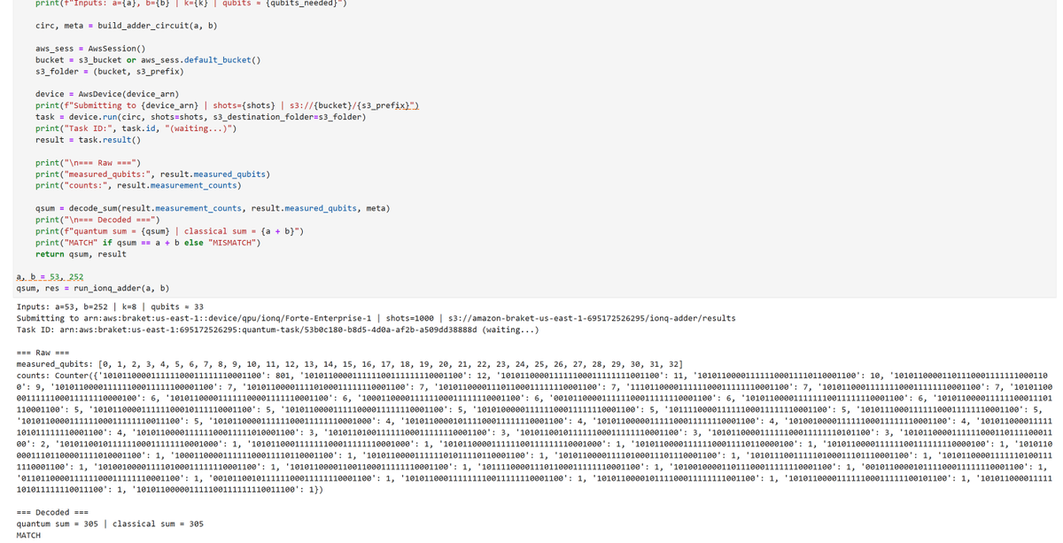 MartinShkreli's tweet image. The $IONQ Forte &quot;Enterprise&quot; 1 can add:

a 2-digit number and a 3-digit number together (with 80% certainty). This costs $80.

It cannot add a 3-digit and 3-digit number. It runs out of space.

This is a $20 billion company.