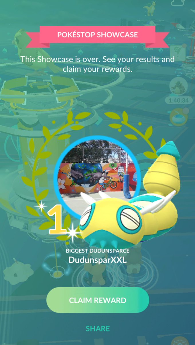 DebbietheAussie's tweet photo. A rare city showcase win 1๏ธโฃ๐ ๐๐๐๐ #PokemonGO #PokemonGOShowcase https://t.co/5JQAZsXhas