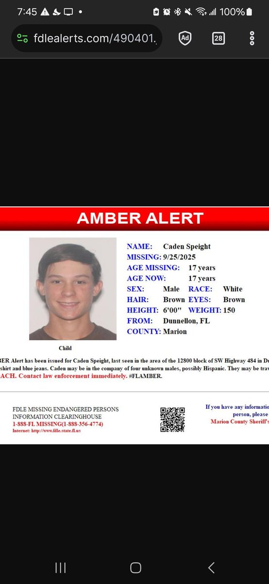 KatKatButterfly's tweet image. #CadenSpeight #Missing #AmberAlert #FLMissing #FloridaMissing #Florida