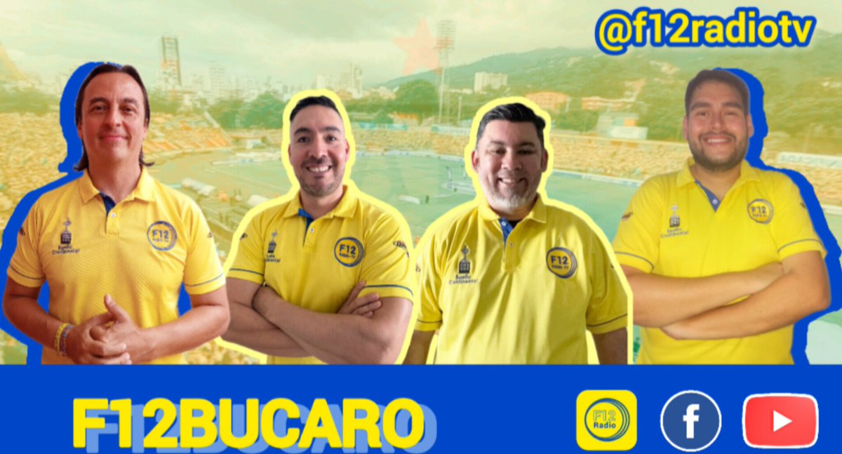 7 PM 
▶️ F12BUCARO 🟡🟢 
Previa 📌
Fecha 13 
<a href="/LigaBetPlayD/">LigaBetPlayDimayor</a>
📌 Posible Nómina Titular 
📌 Atención a Medios 🎙️ 
📌 16 Fechas para ser campeón ⭐
Síguenos en 
Facebook 🔵
YouTube 🔴 
<a href="/F12radiotv/">F12RADIOTV Tú Canal Deportivo</a> 📱💻
La Evolución de la Interacción 🎙️ 
Bienvenidos