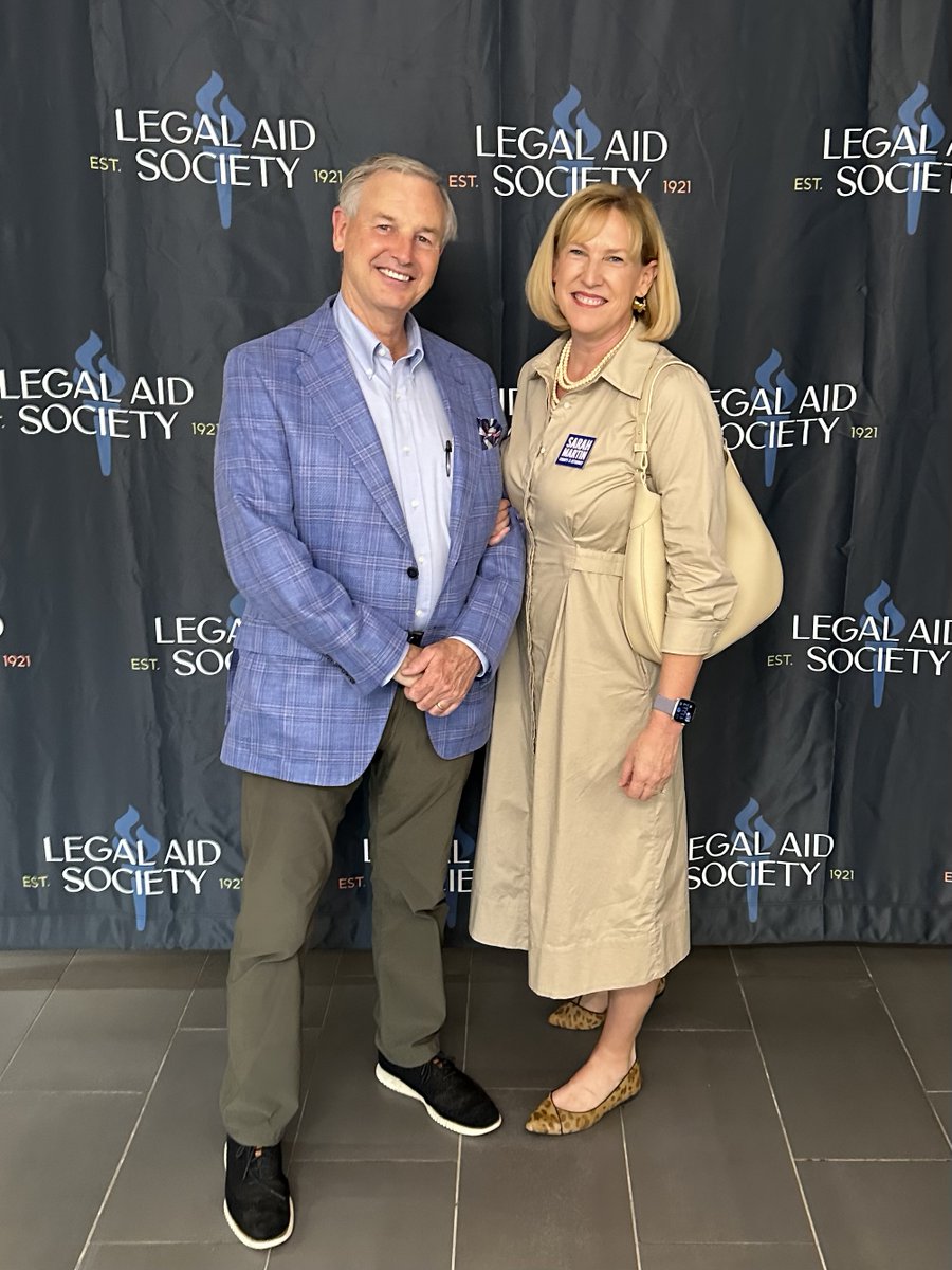 votesarahmartin's tweet image. Everyone should have equal access to the Courthouse. Proud to support the Legal Aid Society!