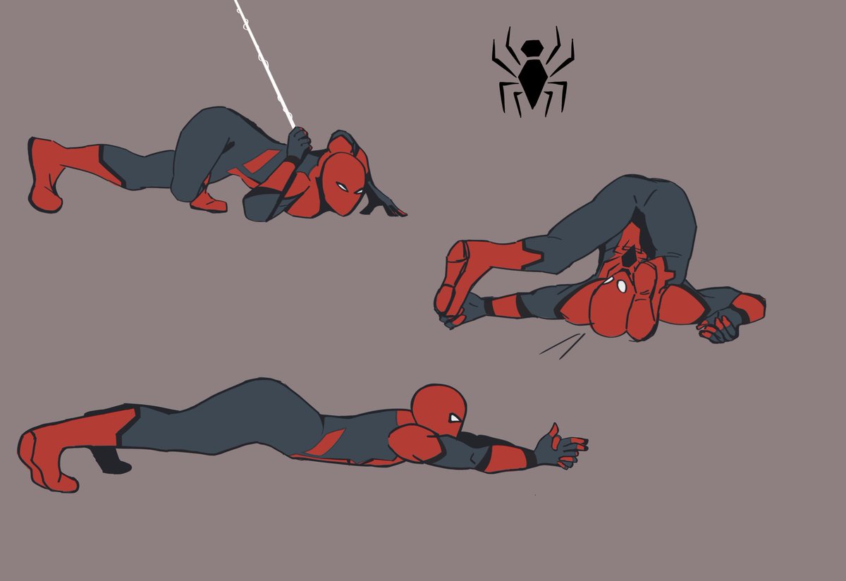 Wruvyn's tweet photo. Did some anatomy practice with spidey and my own little design for how he looks :p

#spiderman https://t.co/l3cJIwtFwo