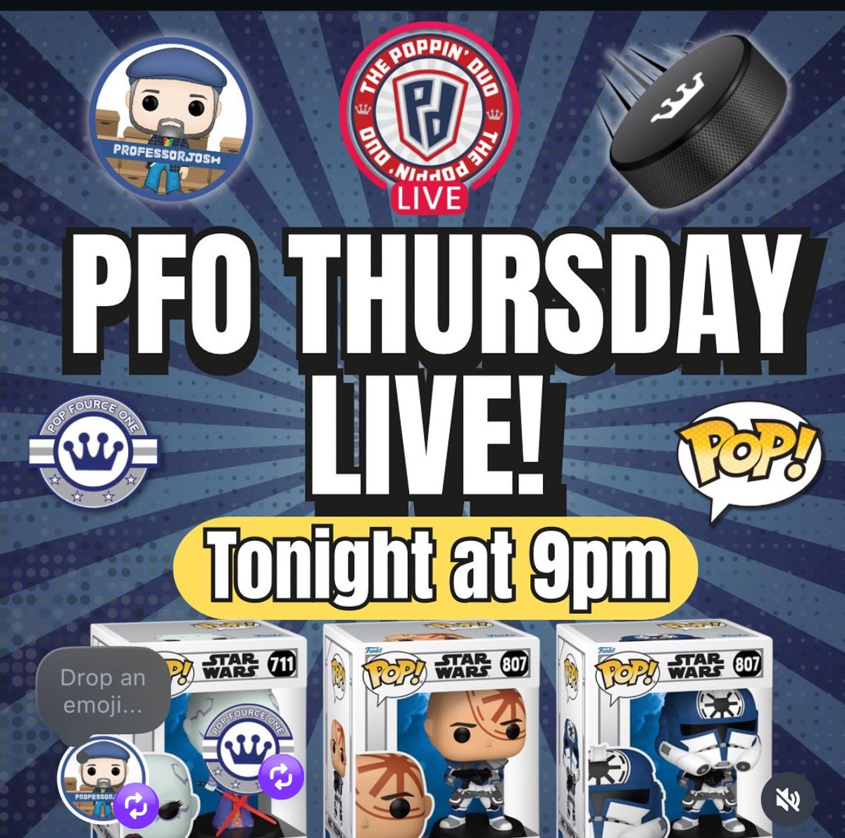 PFO tonight on Poppin Duo channel youtube.com/channel/UCiN_z… for your #funkonews #nyccfunko &amp; more! 

#funko #funkopops #funkopop #funkoshop