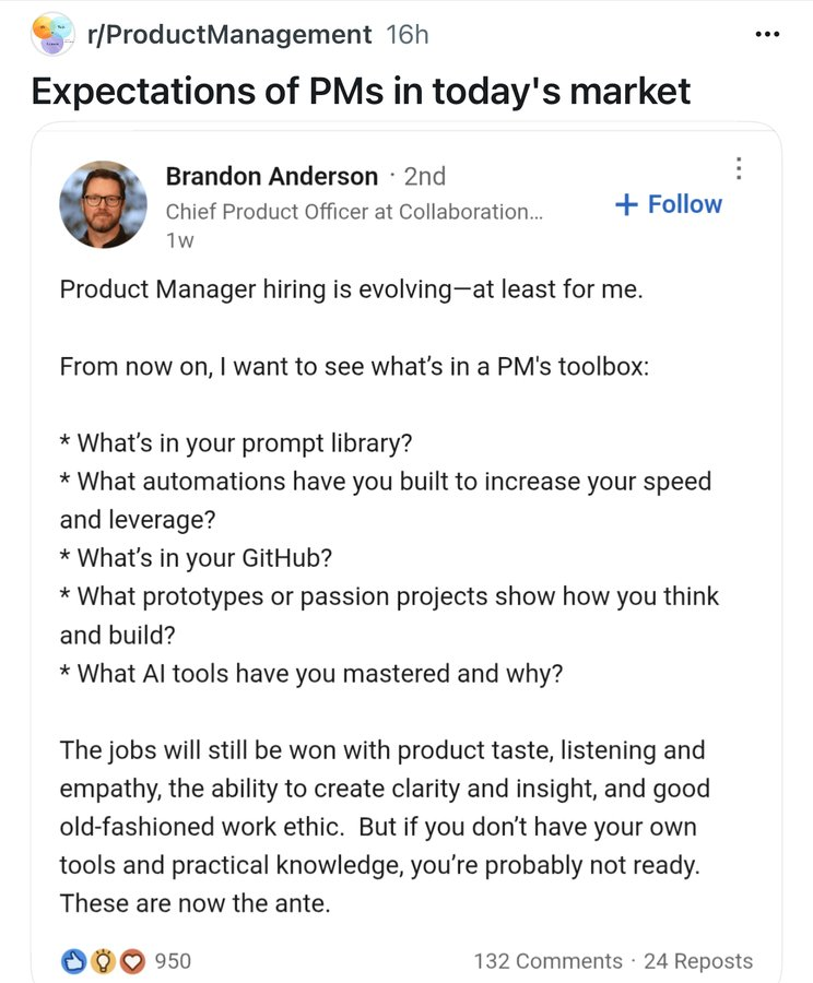 aakashg0's tweet image. This is the new bar for PMs: