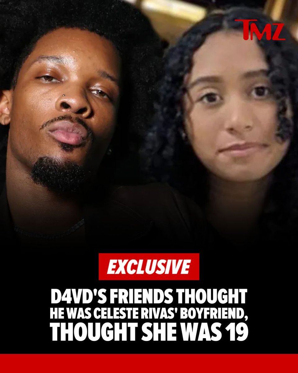 Friends who partied with and knew singer D4vd were under the impression Celeste Rivas was his girlfriend, and were shocked when news came out Celeste was only 14.

Read more: buff.ly/v2HX5nm