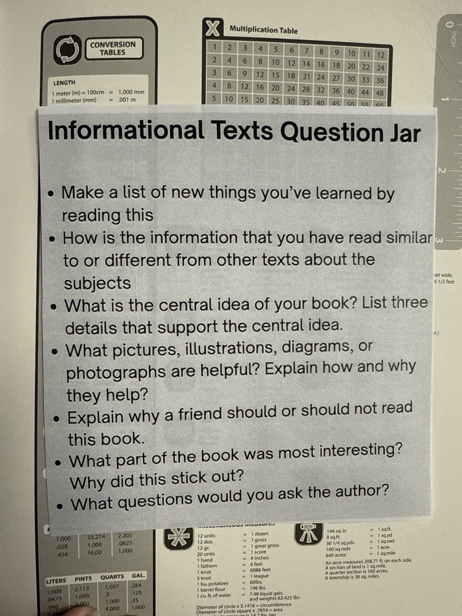 I absolutely love the new curriculum I’m piloting. These questions are so tough but my third graders are starting to think about the books they are reading! Today, we wrote for 8 minutes with no whispers, bathroom avoidance, or water breaks. Baby steps 🥳
