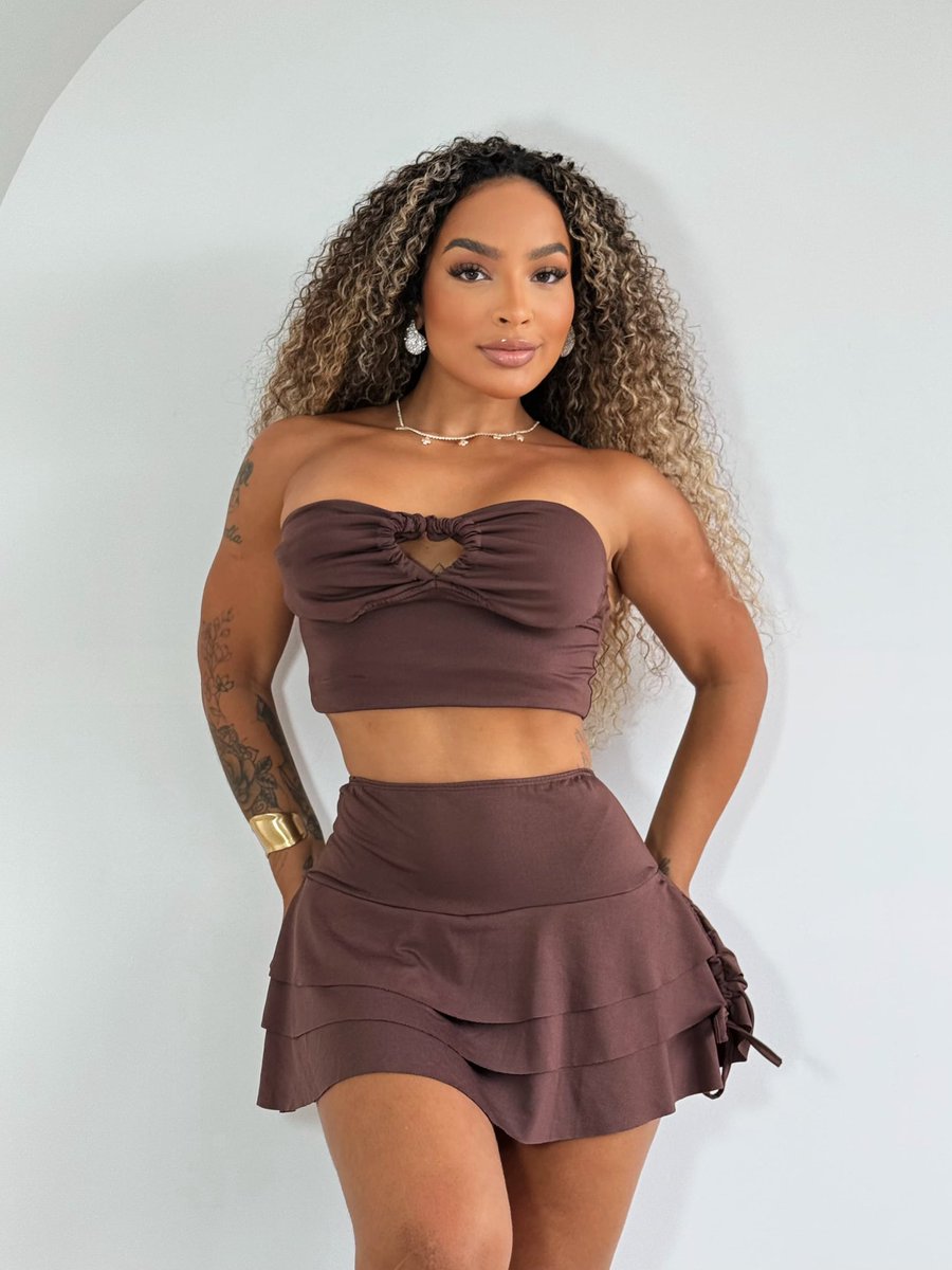 Conj. Short e Saia 🤎
Por apenas R$75,00💰💳