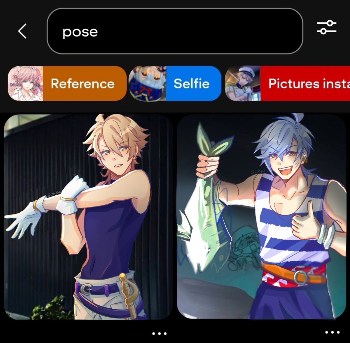 poses with スカポー 🐟