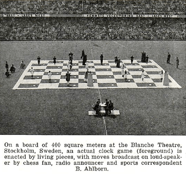 JustChessSports's tweet photo. Stockholm 1950

A living chess game played between Gösta Stoltz and Kristian Sköld (26 September 1911 – 15 May 1988).

https://t.co/FLFKKYcNKz

#chess #ajedrez #scacchi #schach #echecs #xadrez https://t.co/JrUK7i9pLy