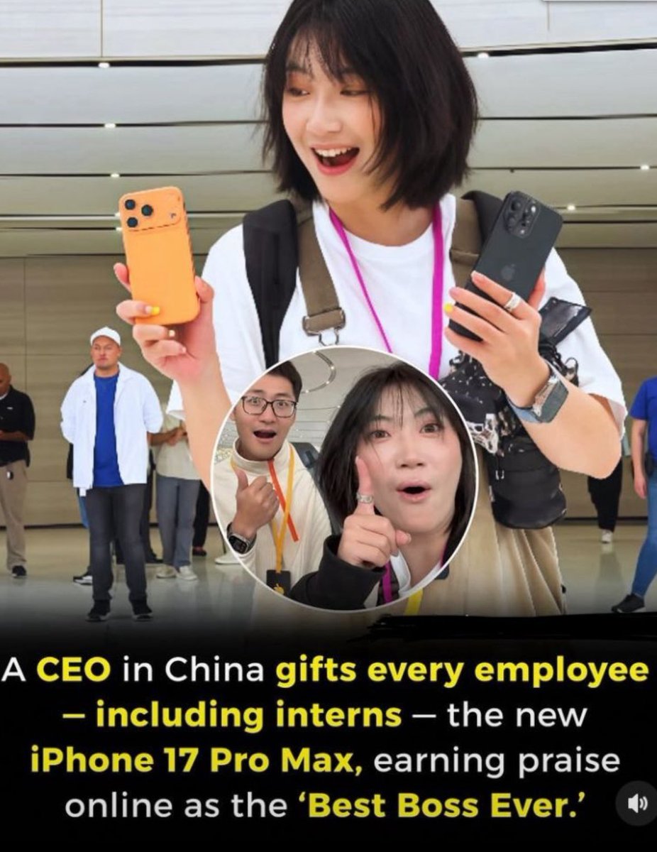 Shanghai-based agency Mediastorm recently made headlines when CEO Tim Pan gifted iPhone 17 Pro Max devices to every single employee  - yes, even interns and fresh hires. He even covered the taxes, making it a completely free gift.