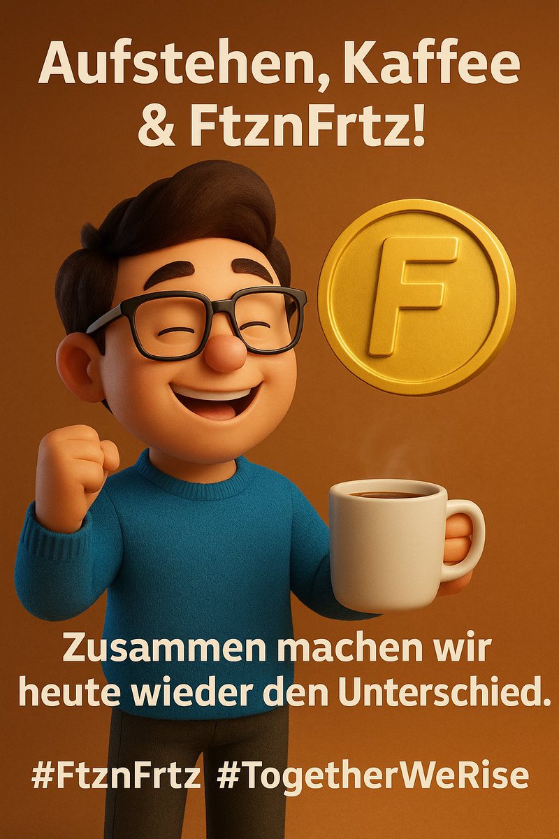 Neuer Tag, neues Glück ✨🚀
Der FtznFrtz-Taler startet mit voller Energie in den Tag – und wir alle sind Teil dieser Bewegung! 💪
#FtznFrtz #CryptoCommunity

linktr.ee/ftznfrtz.org
<a href="/ftznfrtzmeme/">FtznFrtztaler</a> <a href="/FTZNFRTZ_/">FTZNFRTZ</a>