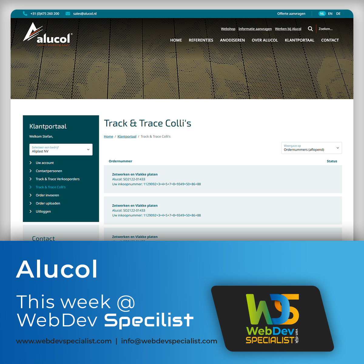 webdevspecial's tweet image. This week @ WDS:
Ledenportaal voor Engelse Springer Spaniel Club
Productbuilder Viking Cable verder geoptimaliseerd
Alucol colli overzicht via EDI API
#WebDevSpecialist #websitelatenmaken #phpdeveloper #websiteonderhoud #freelancer