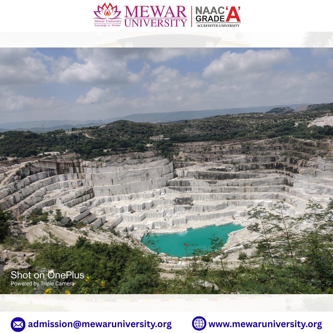 universitymewar's tweet image. ⛏️✨ Learning Beyond Classrooms! ✨⛏️

The Department of Mining Engineering, Mewar University organized an Industrial Visit to R.K. Marble, Rajsamand on 12th September 2025. 🏞️

#MewarUniversity #MiningEngineering #IndustrialVisit #RKMarble #ExperientialLearning #StudentExposure