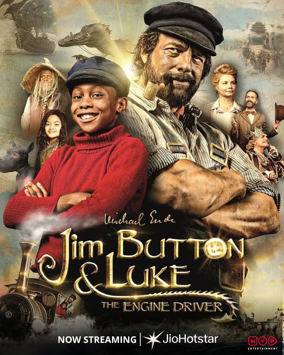 All aboard for an adventure!
'Jim Button and Luke the Engine Driver' set off on a magical journey through fantastic worlds to rescue Princess Li Si and uncover Jim’s mysterious past.
Now streaming on JioHotstar!
#jimbuttonandluketheenginedriver #JioHotstar #newrelease  #trending