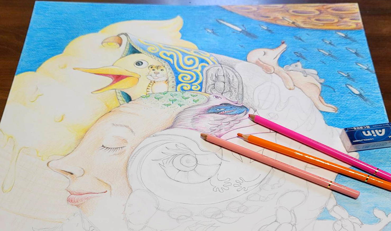 オリジナルキャラクター 色鉛筆画 2L判 オリジナルキャラクター 色鉛筆画 2L判 Amazon | キャラクター