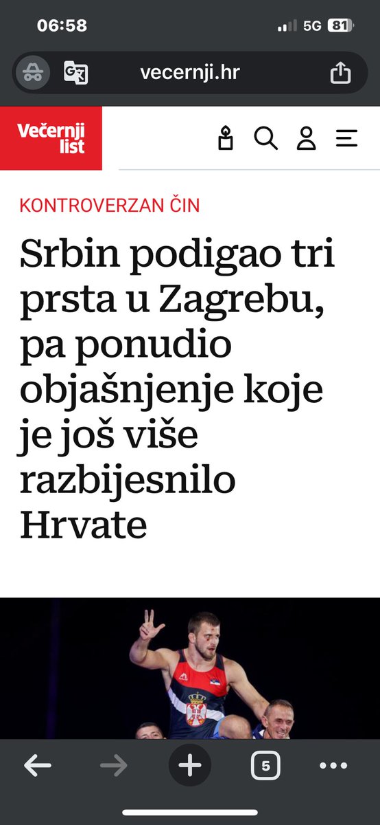 I? I? Kaj sad? Nije se htio ogrnut sahovnicom? I? Ja sam se natjecao i pobjedivao u Zemljama ex Yu, pa i Srbiji, Bosni, CG i Sloveniji a i zemljama i Europe, znas kad bi se ja ogrnuo Srpskom zastavom? NIKAD, uvijek sam se krizao, imao krunicu i drzao dva prsa, u Hrvatskoj,
